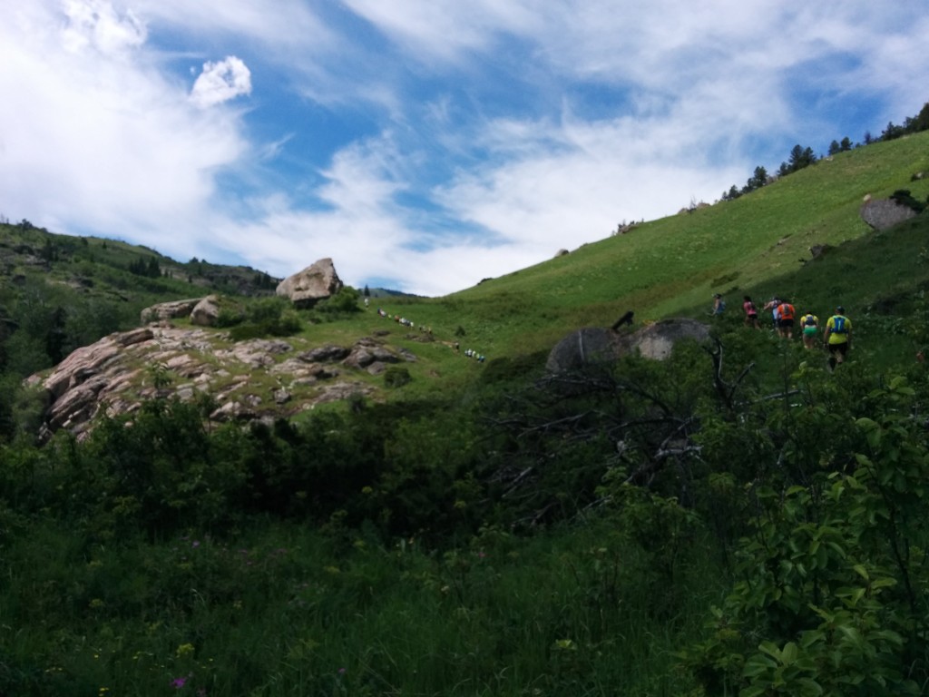 The long, hot, beautiful first climb of the Bighorn 100